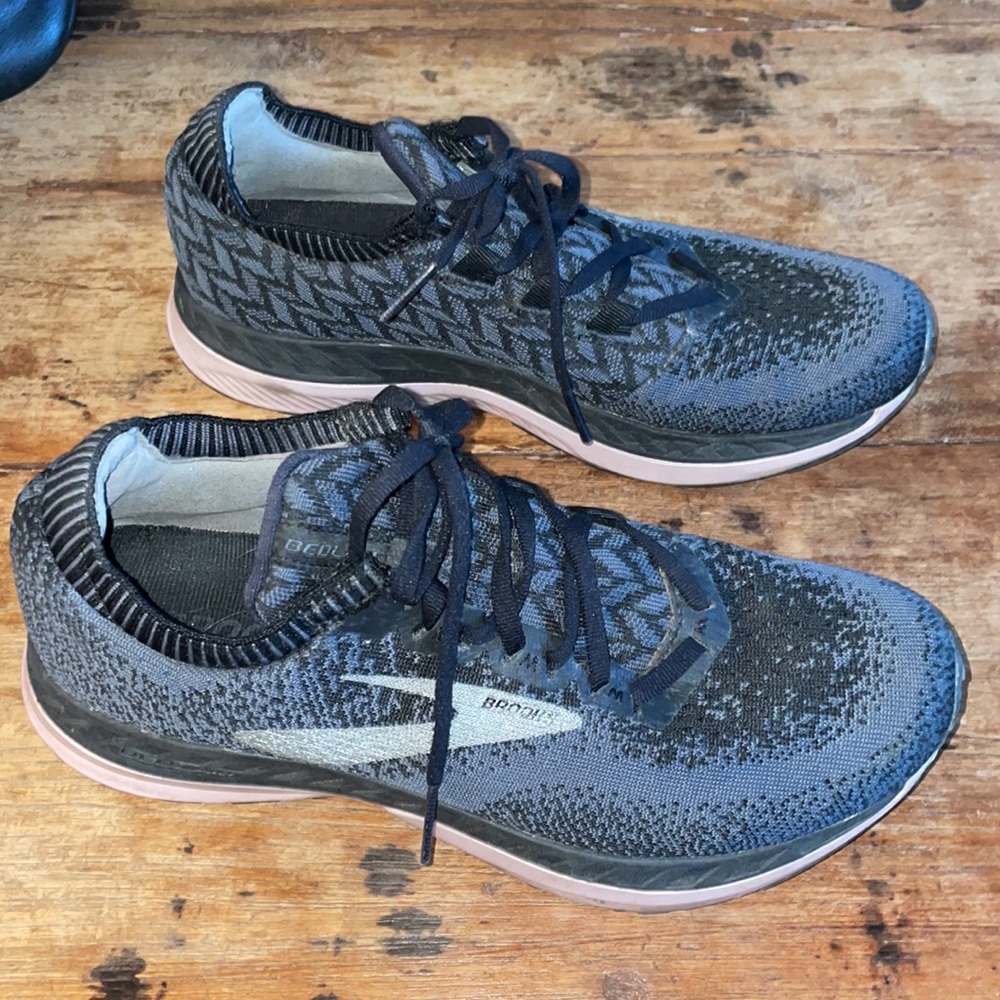 Brooks Black and Gray Athletic Shoes